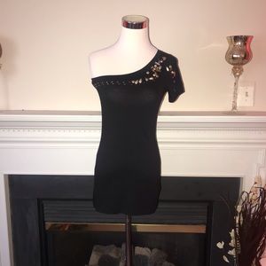 Forever 21 | One Sleeve Women’s Rhinestone T-Shirt